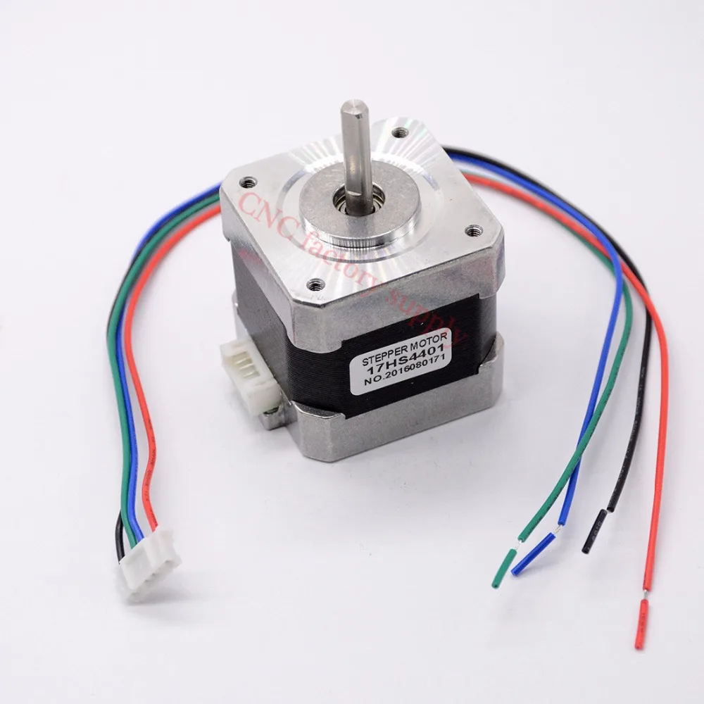 

Free shipping 3pcs/lot 40mm 4-lead Nema17 Stepper Motor 42 motor Nema 17 motor 1.7A (17HS4401) 3D printer motor and CNC XYZ