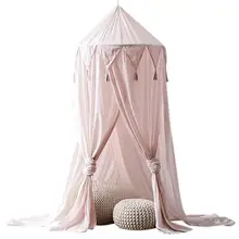 3 цвета детская москитная сетка реквизит для фотосессии детская комната украшение для дома кровать навес занавес круглый для кроватки сетка детская палатка подарок