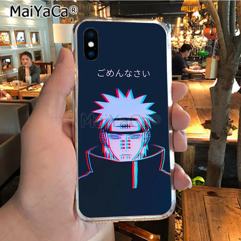 Мягкий чехол для телефона MaiYaCa Naruto Pain из ТПУ чехол для iPhone 8 7 6 6S Plus X XR XS MAX 5s SEcase shell