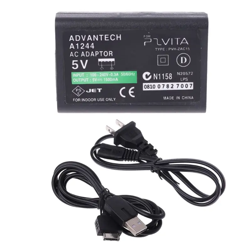 

2019 new AC Power Adapter USB Data Cable Supply Convert Charger For Sony PS Vita PSV