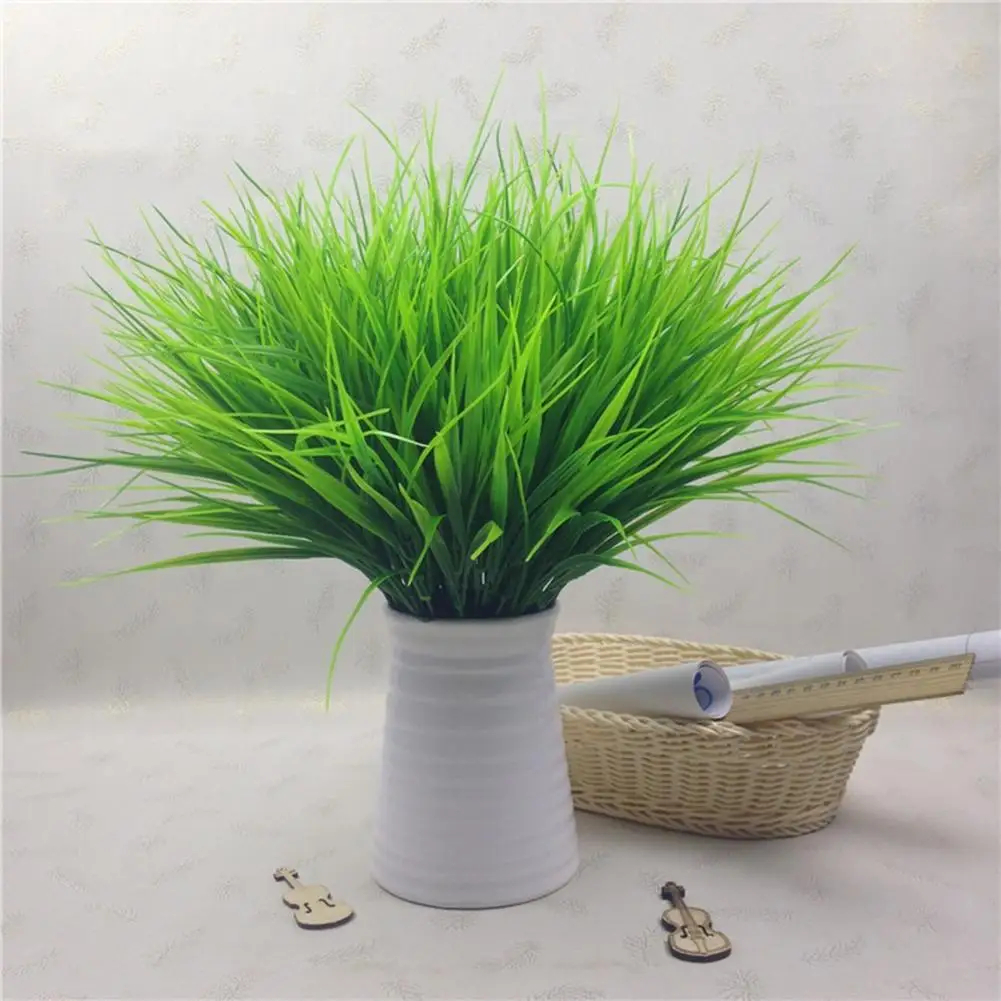 Adeeing Pretty Simulate Artificial 7 Branch Spring Grass Decorative