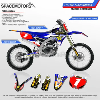 

MotoSpace Customized Team Graphics Backgrounds Decals 3M Stickers For YAMAHA YZF250FX 14-18 YZF250 2019 YZF450 14-17 18-19 064