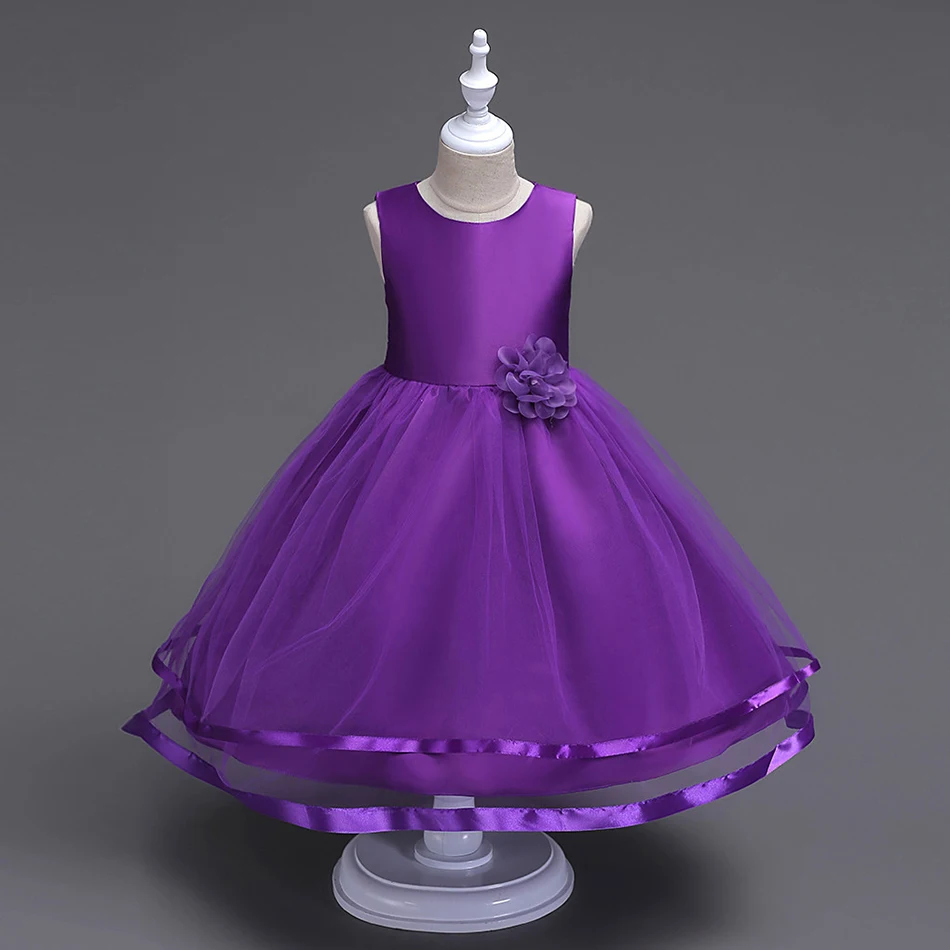 Girls Summer Flower Evening Dress  (19)
