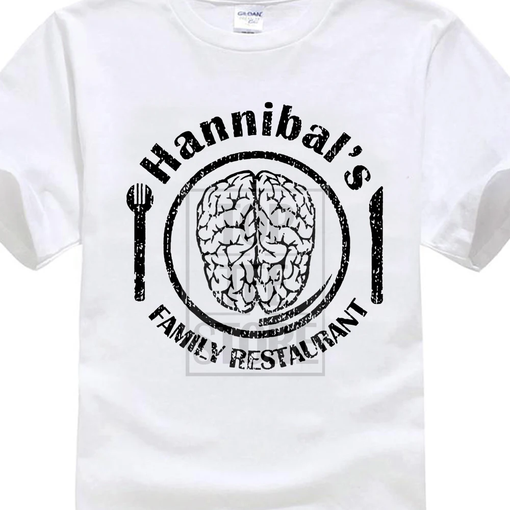 Футболка Graphic Make A Shirt Hannibals Family Ресторан Lambs Cannibal Мужская хлопковая футболка