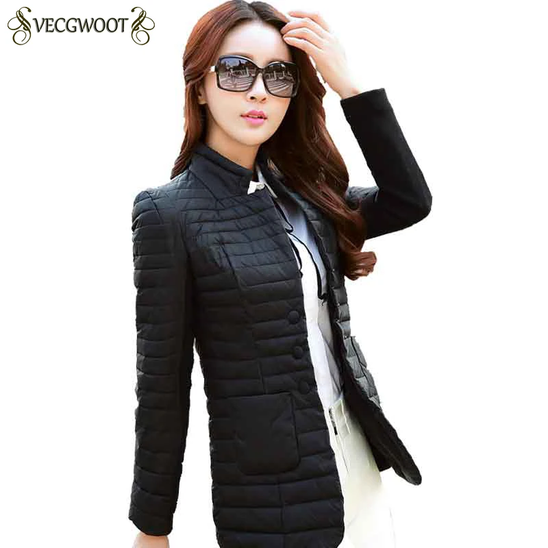 Montant Mince S Hp054 Femmes À Solide Manches Manteau Khaki Court Printemps Longues Femelle Black dark Parkas Veste 2019 Automne Col 3xl Coton nPk80wNOXZ
