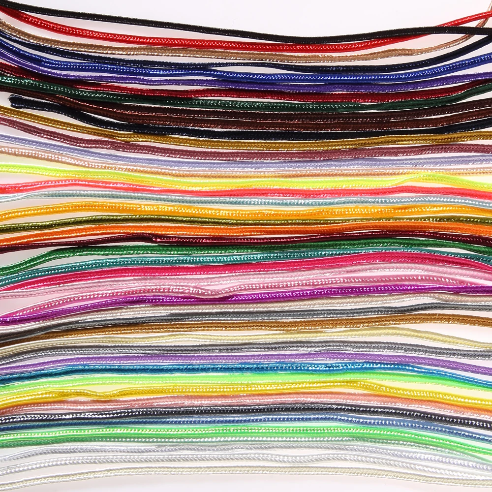 KPacTa несколько цветов 34 ярда(31 м) Китайский Soutach цвета нейлоновая веревка Змеиный живот шнур DIY Изготовление ювелирных изделий Плетеный материал
