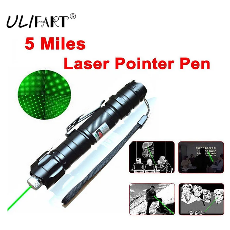 ULIFART 5mW 532nm Tactical Laser Grade Green Pointer Strong Pen