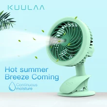 KUULAA Mini USB Rechargeable Air Cooling Fan Clip Desk Fan Dual Use Home Student Dormitory Bedside Portable Desktop Office Fan KUULAA Mini USB Rechargeable Air Cooling Fan Clip Desk Fan Dual Use Home Student Dormitory Bedside Portable Desktop Office Fan