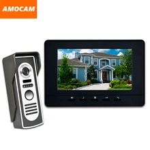 7 Inch LCD Monitor Door wired video intercom Doorbell system Video Door Phone night vision Aluminium alloy Camera Video Intercom