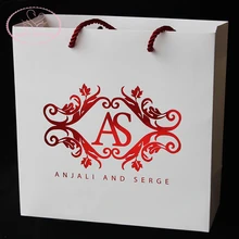 HI9154 пользовательский Подарочный мешок для Свадебная бумажная сумка с персональным для события вечерние больше цветов доступны