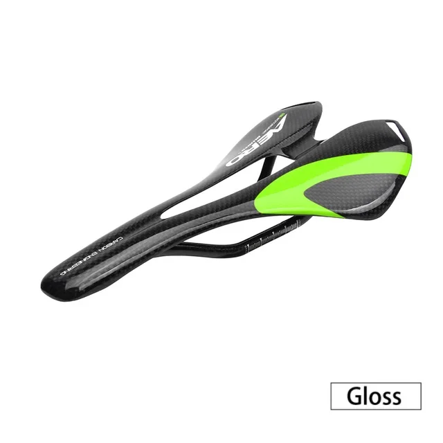 green gloss Новинка, Ullicyc, итальянский, верхний уровень, 3K или UD, горный велосипед, полностью углеродное седло, шоссейное, велосипедное седло, MTB, переднее сиденье, дешево, 115 г - Цвет: green gloss