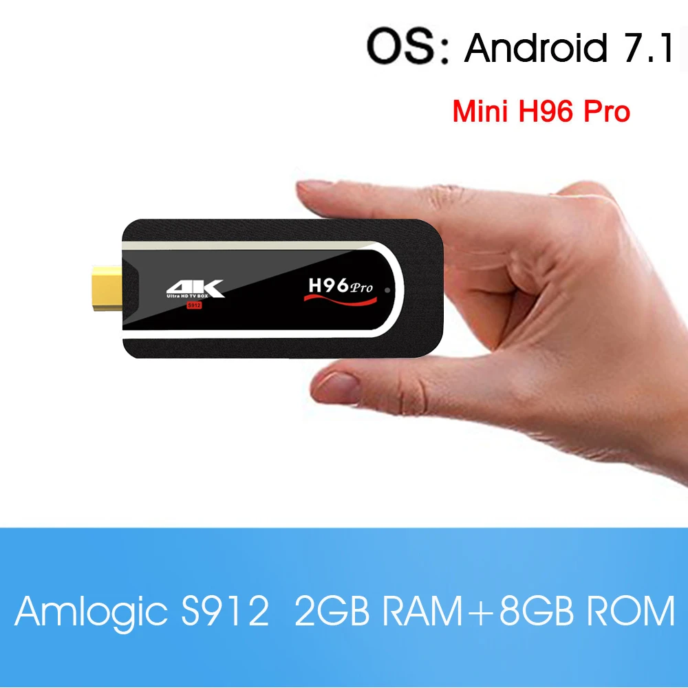 

SATXTREM Mini H96 Pro Amlogic S912 Octa Core Android 7.1 2GB/8GB WIFI BT 4.1 player Smart android tv box set top box
