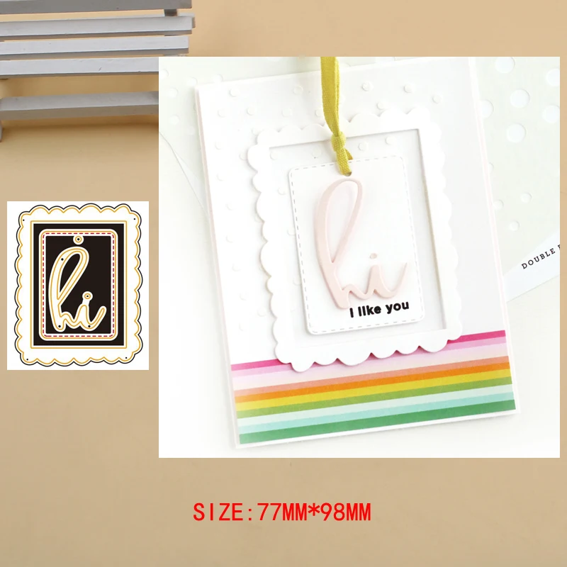 

hi Scalloped Frame Metal Cutting Dies Craft Album Dies Scrapbooking New 2019 Dies Cut Embossing Stencils Paper Cards Making