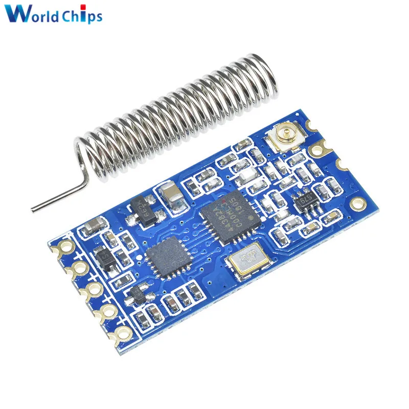

HC-12 433Mhz Wireless Serial Port Microcontroller Max 100MW 1000M Distance Wireless Module With Antenna DC3.2-5.5V