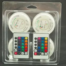 Популярные продажи высокого качества 4 шт./лот дистанционное управление светодиодный светильники на батарейках светодиодный ваза основания свет для украшения свадьбы