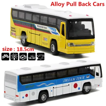 

1:32 alloy pull back cars, tour bus high simulation model, metal diecasts, pull back & flashing & musical, free shipping