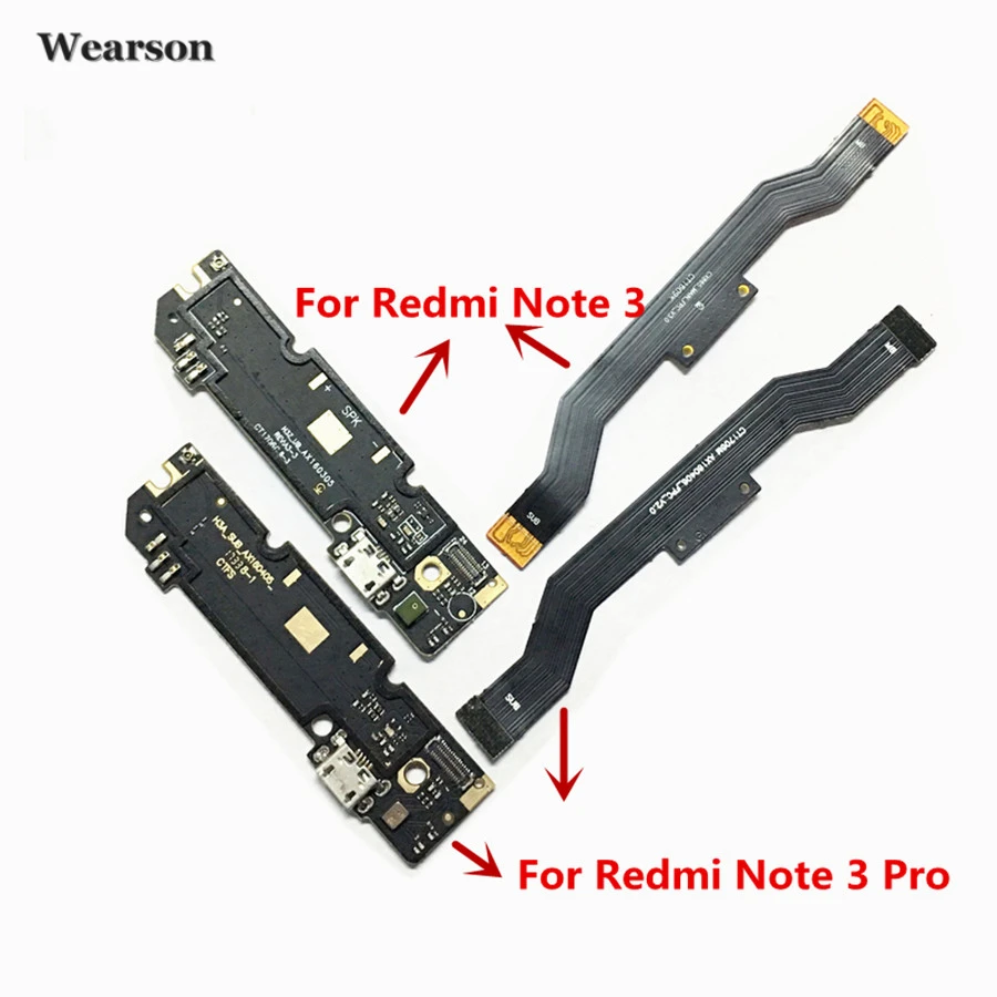 For Xiaomi Redmi Note3  Redmi Note 3 Pro USB Charging Board Charge Connector Port Dock Main FPC Motherboard Flex Cable Tested