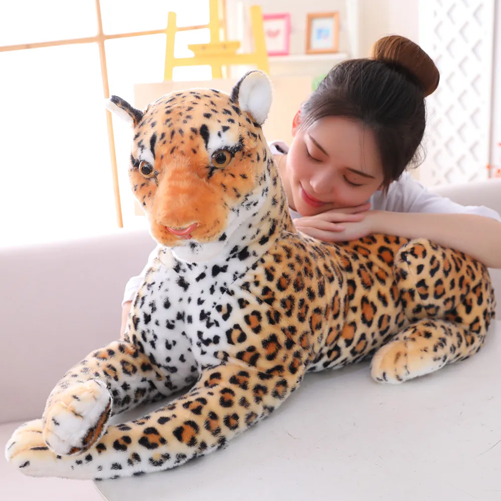 Giant Stuffed Animal Panther | Black Leopard Stuffed Animal - Size  Simulation Stuffed - Aliexpress