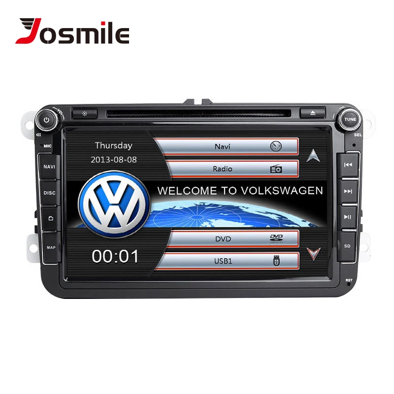 Цена Автомобильный dvd плеер Josmile 2 Din для VW Volkswagen Passat b6 b7 Skoda Octavia Superb 2 T5 Golf 5 сиденье для Polo leon радио font b gps b font навигация