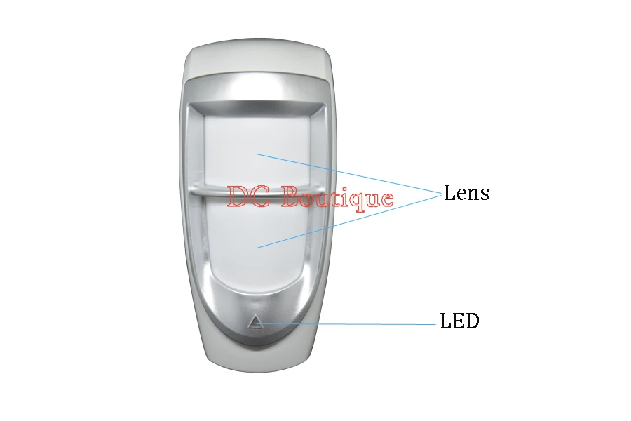 Impermeável ao ar Livre com Fio Sensor de Movimento Infravermelho Duplo Pir Detector Alarme Paradoxo Dg85 Casa Segurança Pet Imunidade 1 Pçs 12vdc 2 Sensor e detector
