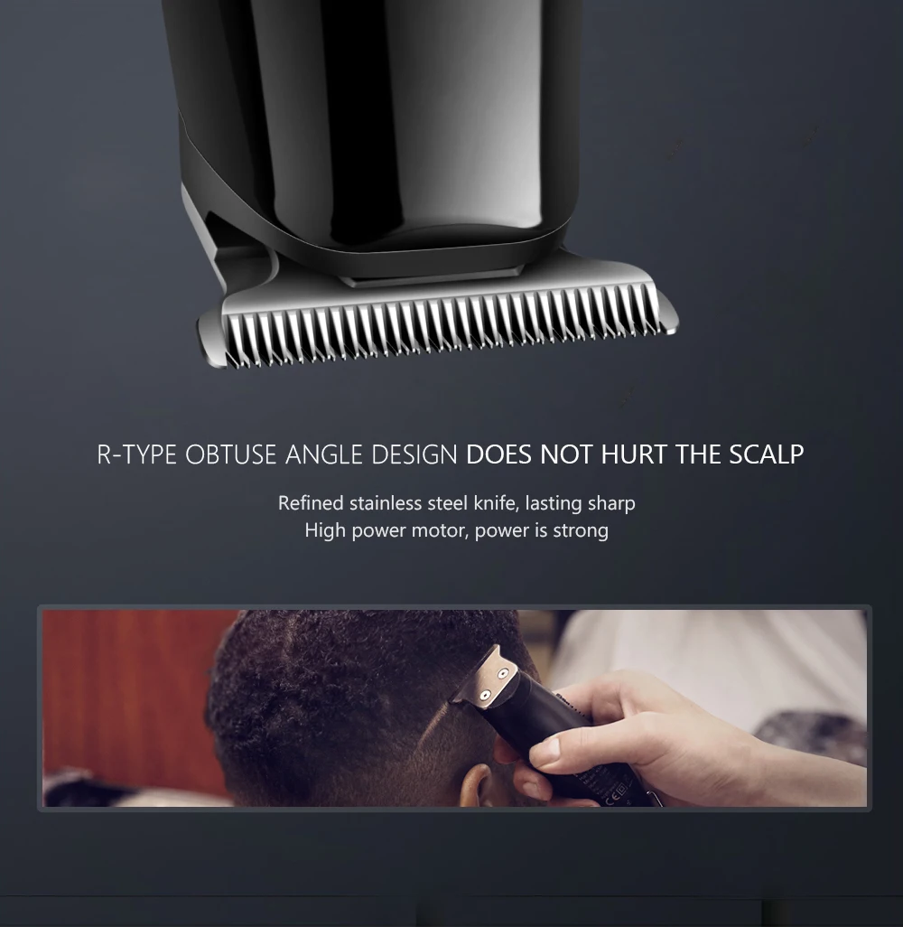 Aparador de Cabelo Máquina de Cortar Aparador de Pêlos Kemei Baldheaded Profissional Poderosa Cabelo Elétrica Barbeador Modelagem Navalha 43d 0mm 6 Kemei 0mm baldheaded aparador de cabelo profissional
