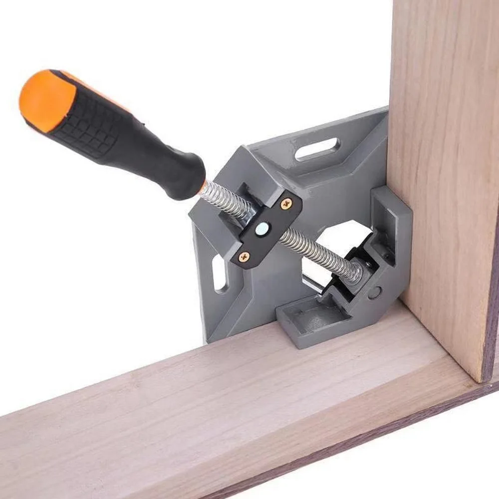 1 шт. угловой зажим 90 градусов Алюминиевый прямоугольный зажим с одной ручкой Угловые зажимы для деревообработки рамка зажим DIY Инструменты