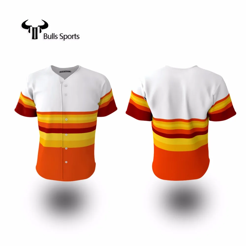 CUSTOM your own unique logo blank mens baseball team jersey from China