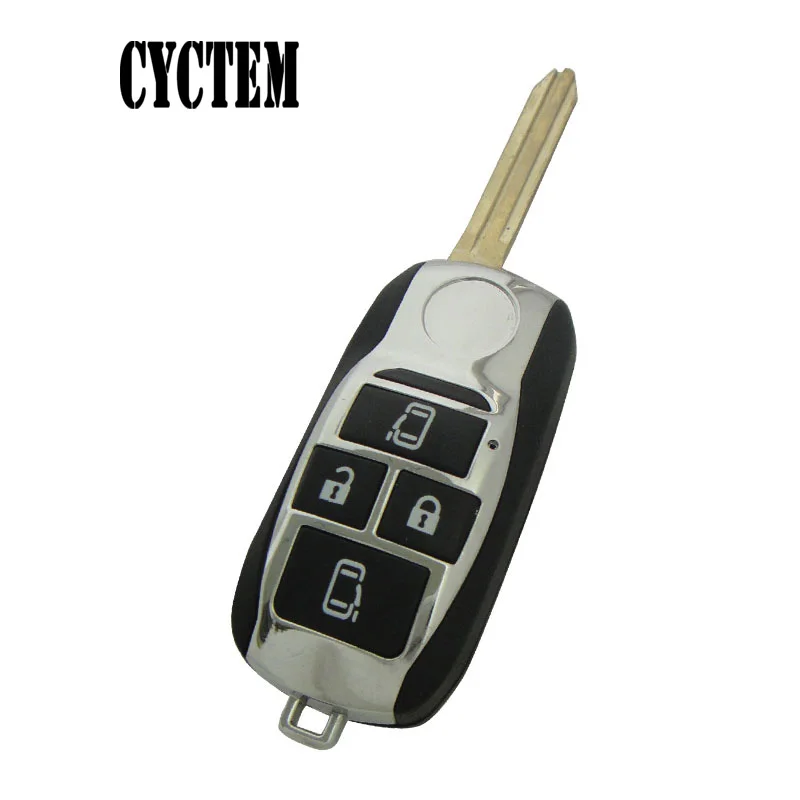 CYCTEM 4 Buttons Car Flip Modified Remote Key Shell Fob Case Blank Cover Replacement Fit For Toyota | Автомобили и мотоциклы