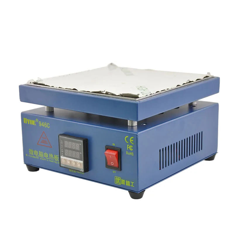

110/220V 800W UYUE 946C Electronic Hot Plate Preheat Preheating Station 200x200mm For PCB SMD Heating Work