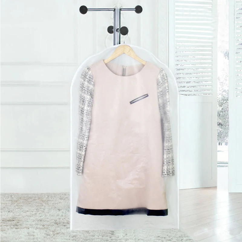 Толстый прозрачный чехол для одежды для защиты от пыли, костюм для одежды, подвесной карман, моющаяся сумка для хранения, органайзер для Jack Coat V1840