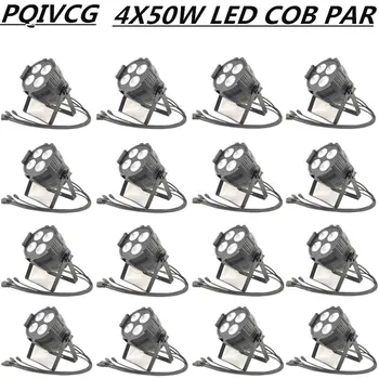 

16PCS/ 4X50W LED PAR light white/warm white LED COB light DMX stage professional led wash light