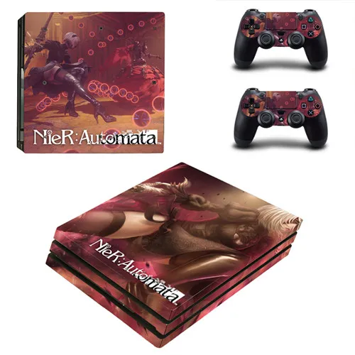 NieR Automata PS4 Pro Skin Sticker For Sony PlayStation 4 Pro Console and Controllers for Dualshock 4 PS4 Pro Stickers Decal 