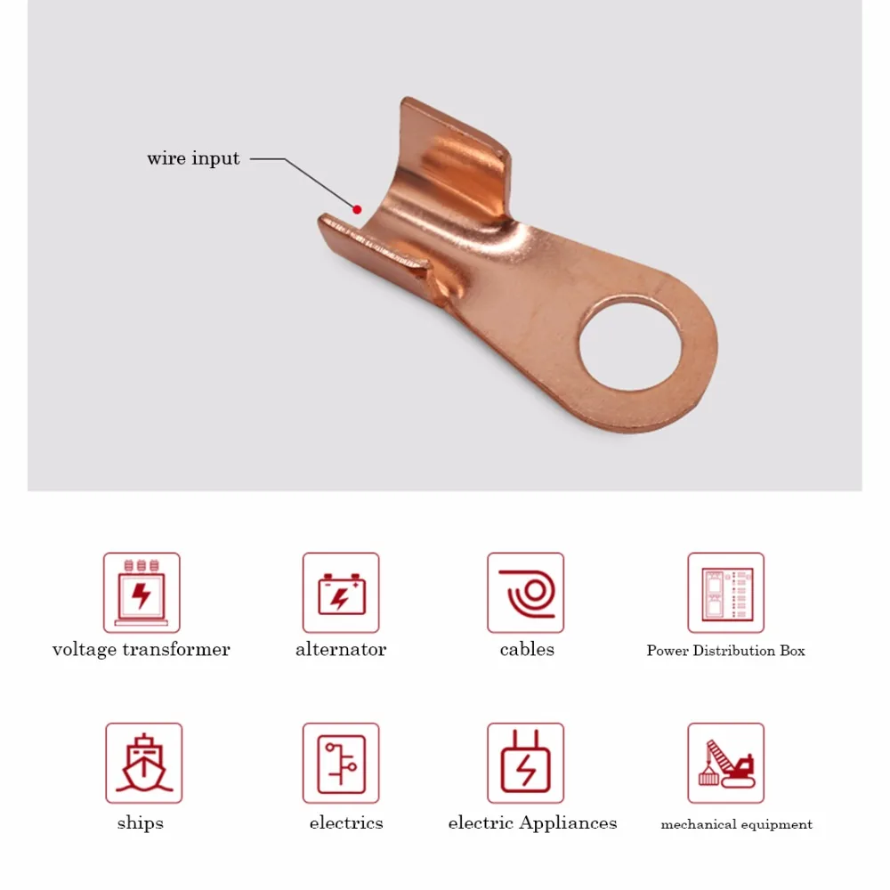 10pcs OT-100A 1.5mm telephone antenna and communication Tin plated battery connectors copper terminal communication equipments 10pcs OT-100A 1.5mm telephone antenna and communication Tin plated battery connectors copper terminal communication equipments