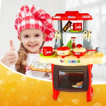 

Mini Kitchen Toys Light-up & Sound Plastic Simulation Home Appliances Kids Children Play House Toy Baby Girls Play Toys