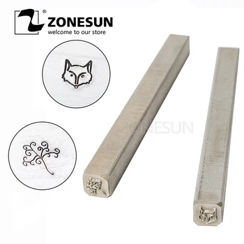 

ZONESUN Fox Custom Steel Stamp Mold Punch Marking Tool For Embossing Metal Jewelry Stamping Gold Rings Bracelet Necklace Buckle