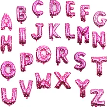 XXPWJ the Pink 16 inch letter aluminum balloons birthday holiday wedding decoration toy balloons wholesale