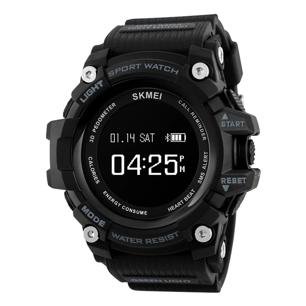 

Man Men Bluetooth Sports Wristwatch Digital Waterproof Watch SMS Push Call APP Reminder Heart Rate Sleep Monitor Smart Watch