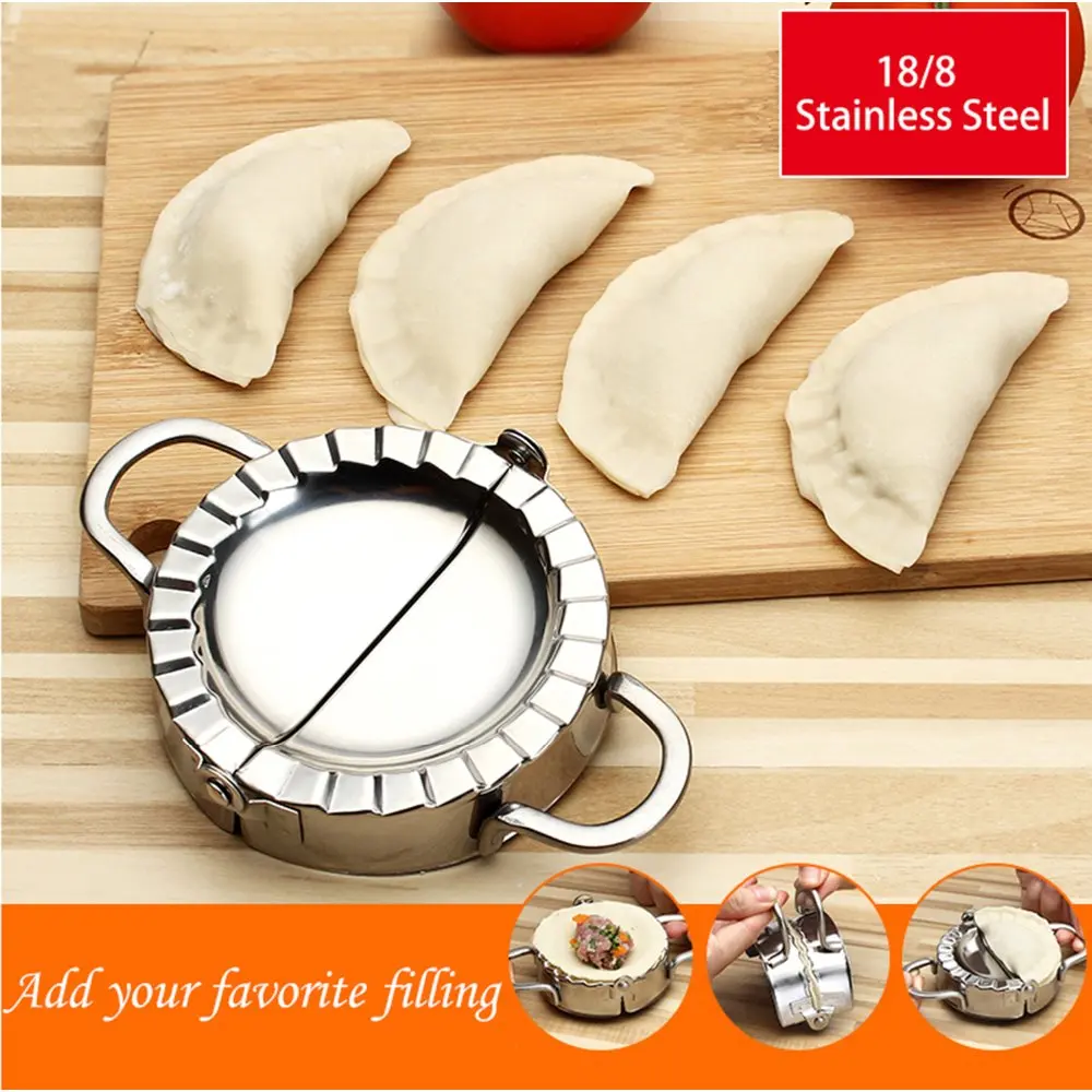 

New Stainless Steel Ravioli Mould Dumpling Maker Mold Wrapper Pierogie Pie Crimper Pastry Dough Press Cutter Kitchen Gadgets