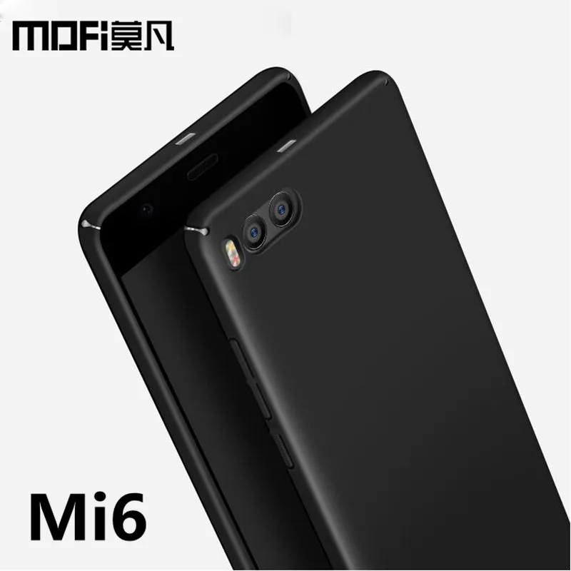 Чехол для xiaomi mi6 чехол mi 6 жесткая задняя защитная крышка телефона черные синие MOFi