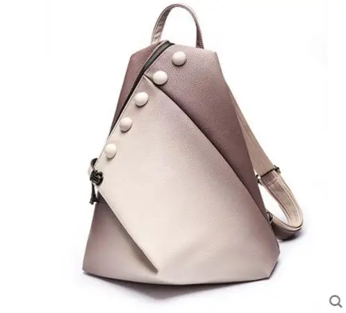 Gradient Color Vintage Fashion Women Backpack Large Capacity School Girls Backpack Travel Shopping Bag Famous Brand