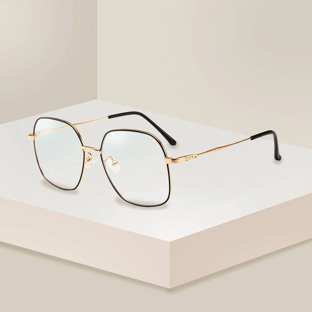 

Retro Oversized Glasses Frame Computer Reading Glasses Blue Light Blocking Optical Full Frame Protection UnisexEyeglasses PL1108