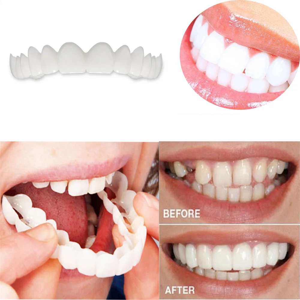 Snap On Teeth Care Cosmetic Secure Instant Natural Upper ... Snap On Teeth Care Cosmetic Secure Instant Natural Upper ...