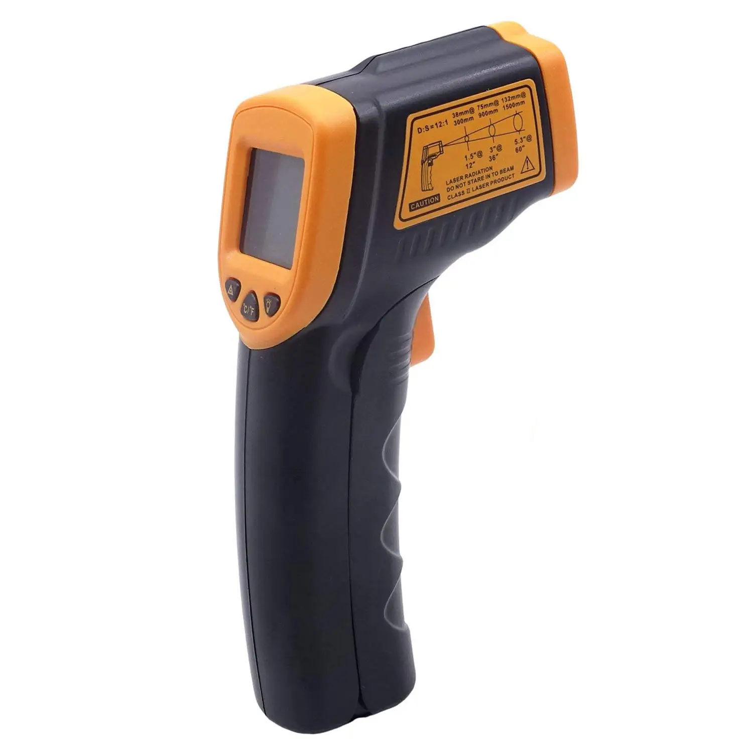 

AR320 Non-Contact Laser LCD Display IR Infrared Digital C/F Selection Surface Temperature Thermometer Pyrometer Imager