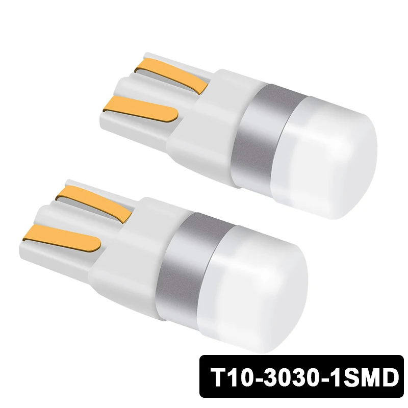 2 шт. CANBUS 3030 SMD 350LM T10 W5W светодиодный лампа подсветки для панели приборов автозазор лампа для чтения Интерьер Купол дверь лампа белый 6000 K 12 V