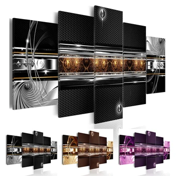 

2019 ( No Frame ) Bling Abstract Honeycomb Texture Canvas Print Modern Art Painting Fashion Design for Home Decoration