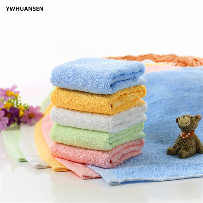 5pcs/lot 25*25cm ULTRA SOFT Baby Bath Washcloths Rayon from Bamboo Towels Perfect Baby Gifts Travel Bathing Kits