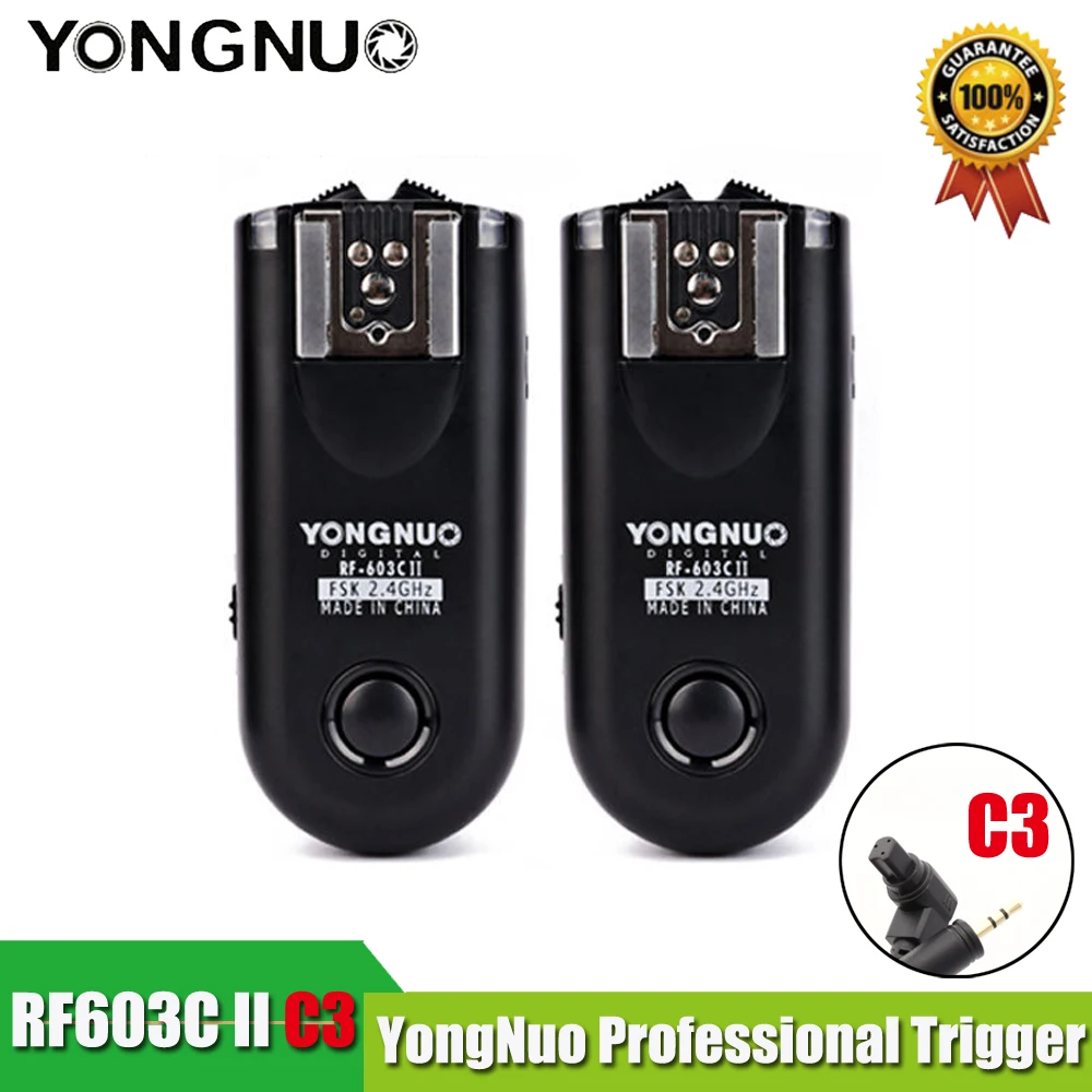 YONGNUO RF 603 II C3 Radio Wireless Remote Flash Trigger for Canon 1D