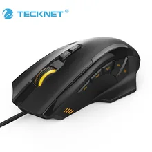 TeckNet 4D Laser Gaming Maus mit 16400 DPI 12 Taste Tuning Patrone Mikroschalter Für Computer PC Laptop desktop LOL spiel