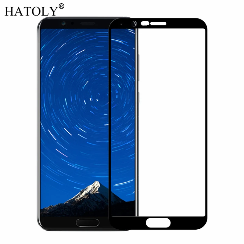 2 шт. закаленное стекло для Huawei Honor V10 защита экрана View 10 полное покрытие 3D