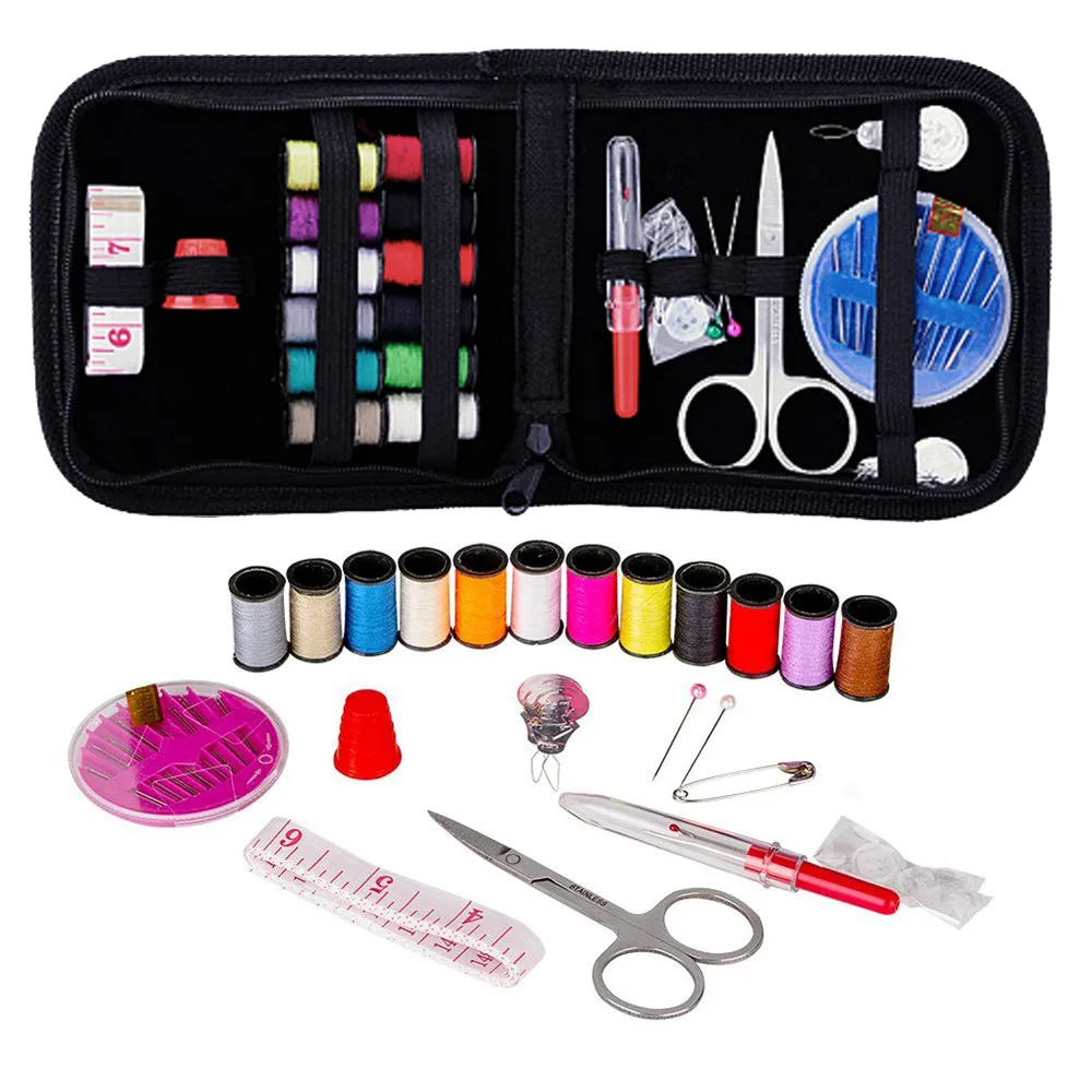 Wartoon Portable Mini Hand Sewing Repair Kit Sewing Accessories for Home Travel and Emergency Sewing Kit